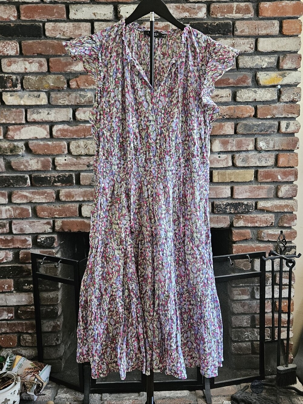 Ralph Lauren Floral Tiered Cotton Dress